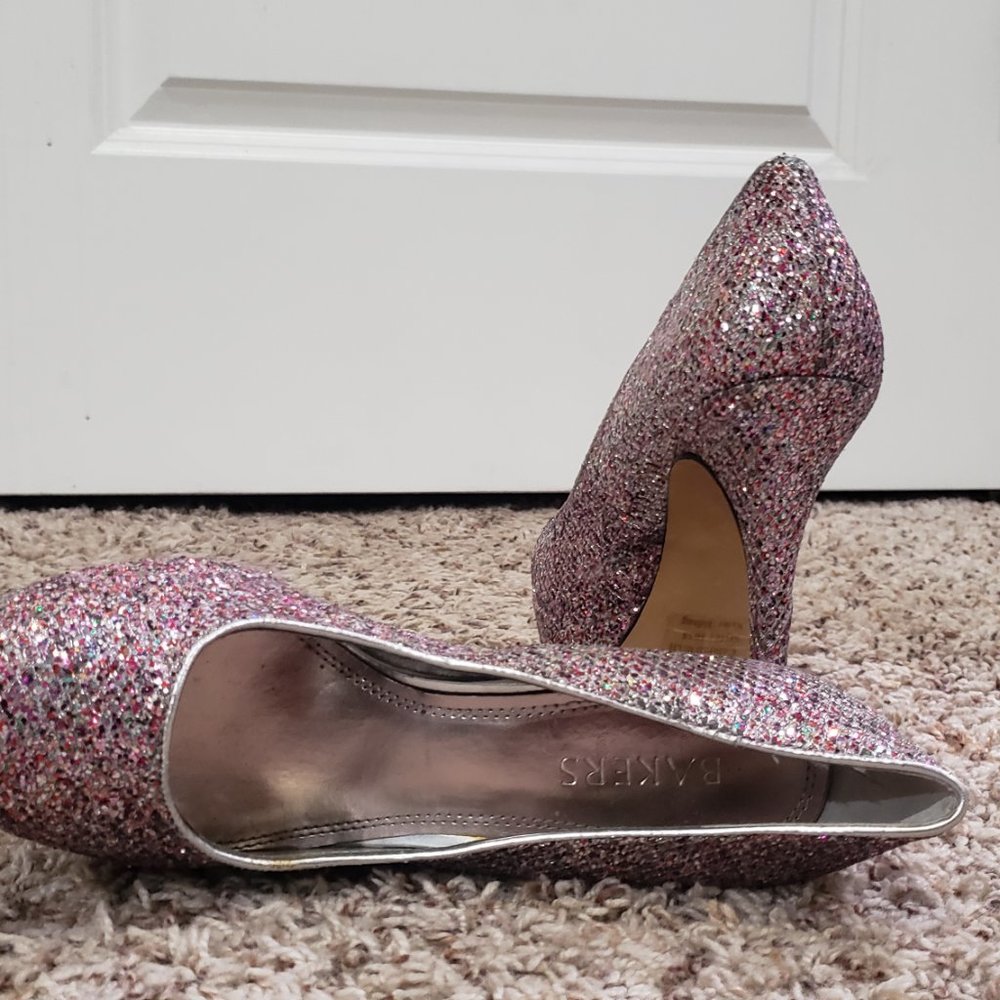 Bakers Platform 20 Multi Color Glitter Stiletto - image 4